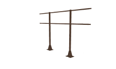 Ограждение кровельное для парапета на плоскую кровлю 8017(2,0х1,2м)
