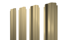 Штакетник П-образный B фигурный 0,45 PE lite RAL 1014 слоновая кость