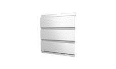 Софит металлический Классик v01 Grand Line полная перфорация 0,45 PE с пленкой RAL 9003 сигнальный белый (3м)