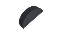 Заглушка торцевая 0,5 PurPro Matt 275 RAL 7024 мокрый асфальт