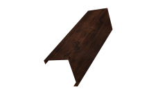 Декоративная накладка на столб универсальная угловая 80х80 для забора жалюзи 0,45 Print Elite Cherry Wood TwinColor (3м)