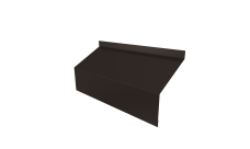 Ламель забора жалюзи Milan/Milan new стартовая/финишная для калиток и ворот Grand Line 0,5 Velur X RR 32 темно-коричневый