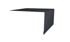 Планка околооконная простая 250х50 Grand Line 0,45 Drap ST RAL 7024 мокрый асфальт (2м)