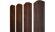 Штакетник Круглый фигурный 0,45 Print Premium Cherry Wood Fresh TwinColor