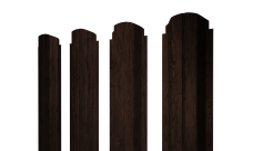 Штакетник П-образный A фигурный 0,45 Print-Double Premium Antique Wood