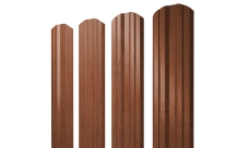 Штакетник Twin фигурный 0,45 Print Elite Rowan TwinColor