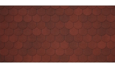 Черепица гибкая Tegola Assisi sangiovese 400 (красный cанджовезе)