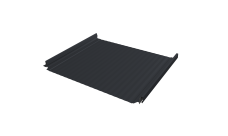 Кликфальц Pro Gofr Grand Line 0,5 Satin Matt TX с пленкой на замках RAL 7024 мокрый асфальт