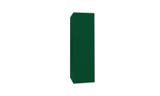 Кожух прямой д700/ш1250/в2250 0,5 Satin с пленкой RAL 6005 зеленый мох