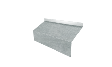 Ламель забора жалюзи Milan/Milan new стартовая/финишная для калиток и ворот 0,5 Zn