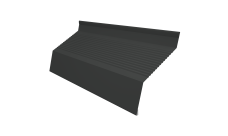 Ламель забора жалюзи Milan new gofr Grand Line 0,5 Drap TX RAL 7016 антрацитово-серый