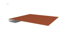 Планка завершающая Grand Line 0,5 Satin Matt TX RAL 8004 терракота (2м)