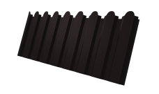 Профнастил С20A фигурный 0,45 Drap TX RAL 9005 черный