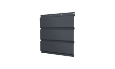 Софит металлический Классик v01 Grand Line полная перфорация 0,4 PE с пленкой RAL 7024 мокрый асфальт (3м)