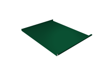 Фальц двойной стоячий Grand Line 0,5 Satin Matt с пленкой на замках RAL 6005 зеленый мох