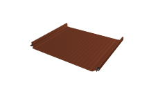 Кликфальц Pro Gofr Grand Line 0,5 Satin Matt TX с пленкой на замках RAL 8004 терракота