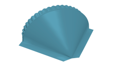 Заглушка конусная 0,45 Drap TX RAL 5024 пастельно-синий