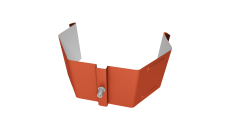 Крепление трубы для гофры на кирпич Vortex Lite PE RAL 8004 терракота