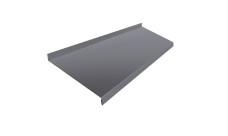 Отлив простой 200 Grand Line 0,4 PE с пленкой RAL 7004 сигнальный серый (2м)