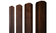 Штакетник М-образный A фигурный 0,45 Print Premium Cherry Wood Fresh TwinColor