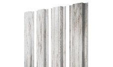 Штакетник Прямоугольный с прямым резом 0,45 Print Elite Snow Wood TwinColor