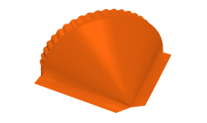 Заглушка малая конусная Grand Line 0,45 PE RAL 2004 оранжевый