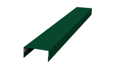 Ламель лицевая стартовая/финишная забора жалюзи Texas 55мм для калиток и ворот (с заполнением ламелями 125) 0,5 Satin RAL 6005 зеленый мох