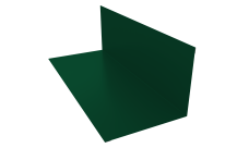 Планка примыкания 130х160 Grand Line 0,5 Satin с пленкой RAL 6005 зеленый мох (2м)