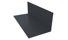 Планка примыкания 130х160мм 0,45 Drap TR lite RAL 7024 мокрый асфальт (2м)