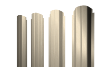 Штакетник П-образный A фигурный 0,45 Print Elite Milky Wood TwinColor