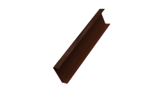 Декоративная накладка на столб универсальная 80х80 для забора жалюзи 0,45 Print Elite Cherry Wood TwinColor (1,8м)