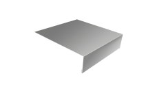 Планка околооконная простая 200х50 Grand Line 0,45 Drap TX RAL 7047 телегрей 4 (3м)