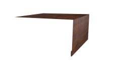 Планка околооконная простая 250х50 0,45 Print Premium Cherry Wood Fresh TwinColor (3м)