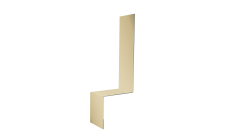 Планка примыкание боковое фальц 0,45 Drap TX RAL 1015 светлая слоновая кость (2м)