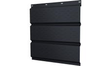 Софит металлический Классик v01 Grand Line полная перфорация 0,45 Drap-double TX с пленкой RAL 7024 мокрый асфальт