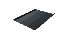 Фальц двойной стоячий Line Grand Line 0,5 Satin Matt с пленкой на замках RAL 7016 антрацитово-серый