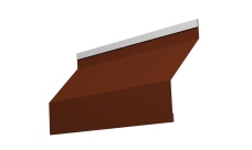 Ламель забора жалюзи Milan new Grand Line 0,5 Satin с пленкой RAL 3009 оксидно-красный