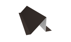 Планка снегозадержания малая 0,5 Satin Matt RR 32 темно-коричневый (2м)