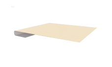 Планка завершающая 0,45 Print Elite Milky Wood TwinColor (2м)