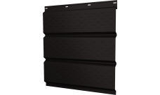 Софит металлический Классик v01 Grand Line полная перфорация 0,45 Drap-double TX с пленкой RR 32 темно-коричневый