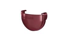 Заглушка желоба Дизайн 135 ПВХ Grand Line бордо (RAL 3005)