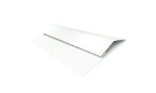 Планка стартово-финишная Экобрус Grand Line 0,45 PE-Double с пленкой RAL 9003 сигнальный белый (2м)