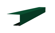 Планка завершающая фальц 0,5 Satin Matt RAL 6005 зеленый мох (2м)