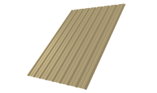 Профнастил С10B 0,4 PE RAL 1014 слоновая кость