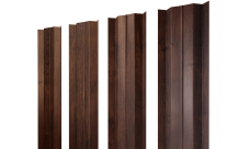 Штакетник М-образный B с прямым резом Grand Line 0,45 Print Premium Cherry Wood Fresh TwinColor