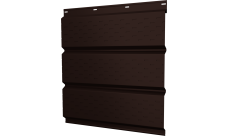 Софит металлический Классик v01 Grand Line полная перфорация 0,45 Drap-double TX с пленкой RAL 8017 шоколад