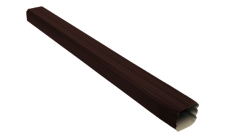 Труба прямоугольная Vortex Matt 1м RAL 8017