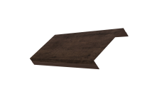 Ламель обратная 125 забора жалюзи Texas 0,45 Print Elite Antique Wood TwinColor