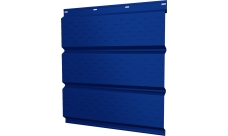 Софит металлический Классик v01 Grand Line полная перфорация 0,5 Satin с пленкой RAL 5005 сигнальный синий