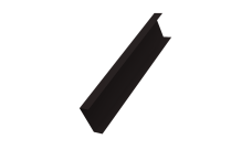 Декоративная накладка на столб универсальная 80х80 для забора жалюзи 0,45 Drap-double TX RAL 9005 черный (3м)